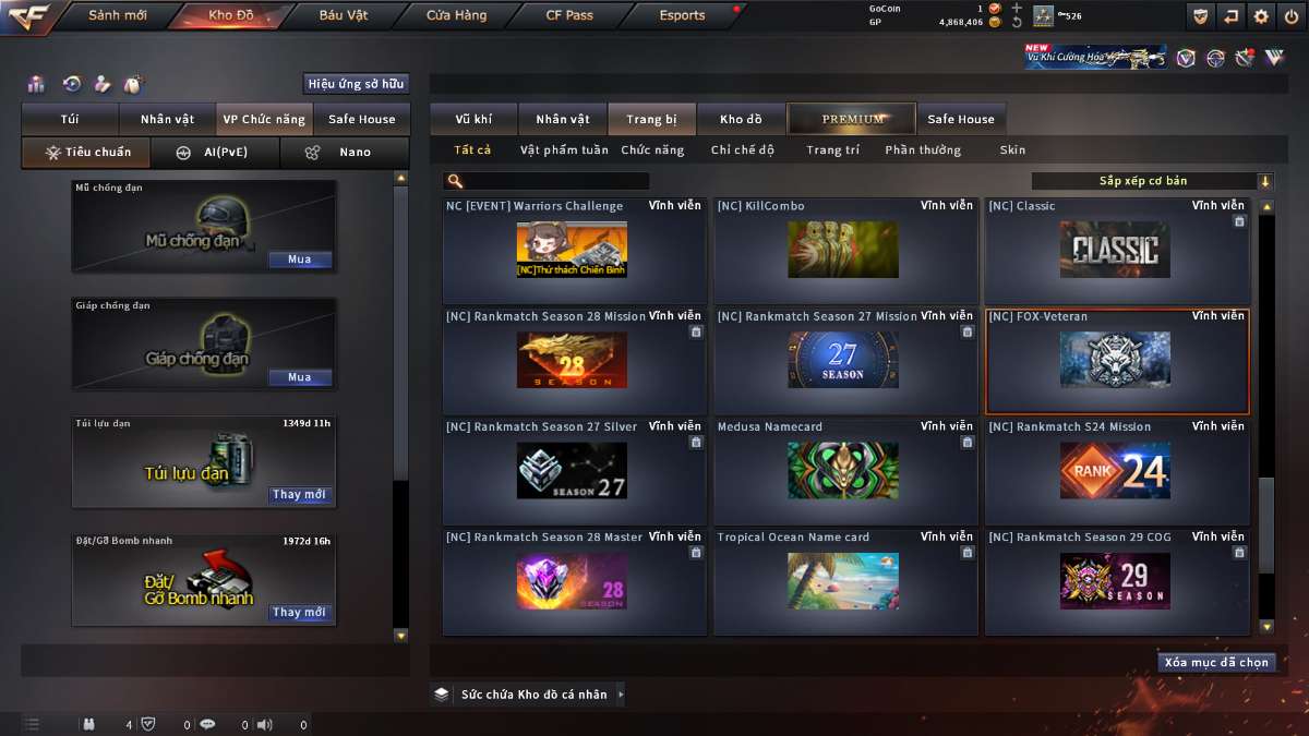 shop acc cf uy tin gia re